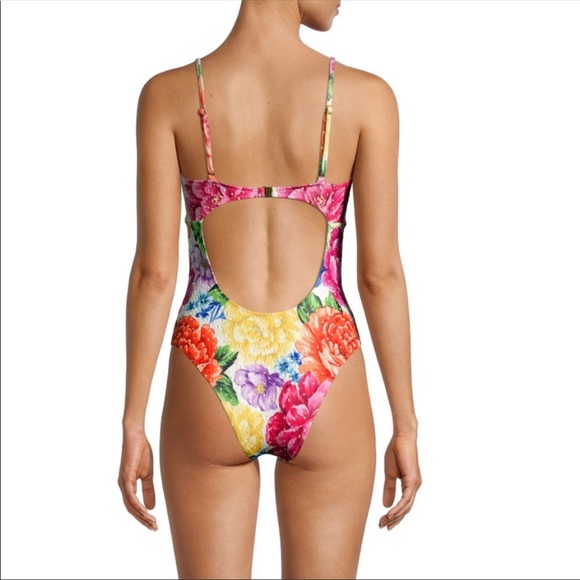 Farm Rio Chita Swimsuit One Piece Floral Size Large - Picture 4 of 11